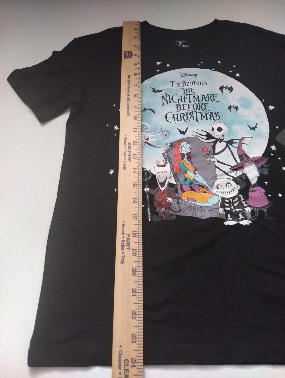 Disney The Nightmare Before Christmas Black Graphic T-Shirt Women's New Size XS - Picture 2 of 4